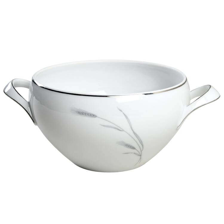 Silver Wheat Round Vegetable No Lid