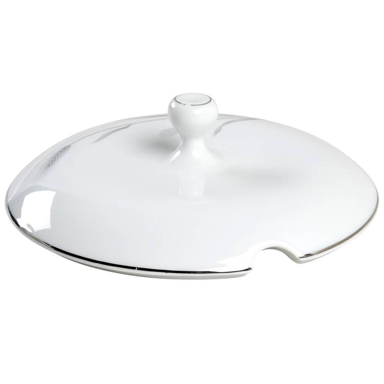 Silver Wheat Lid for Round Vegetable
