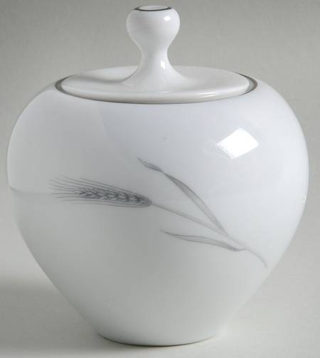 Silver Wheat Sugar Bowl & Lid