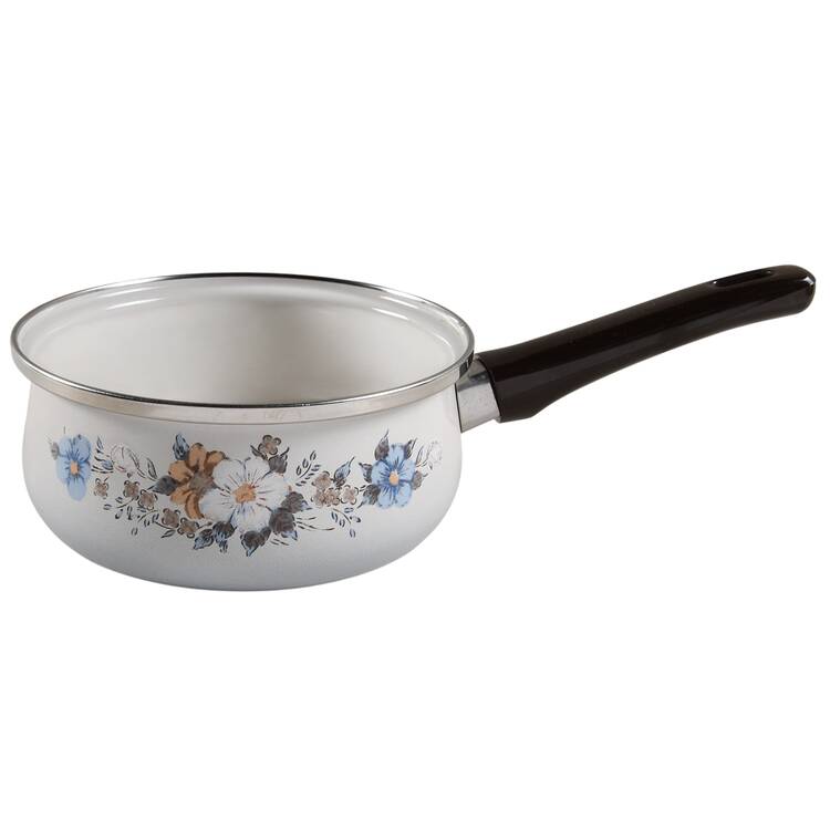 Spring Bouquet 1.5 Qt Metal Covered Saucepan No Lid