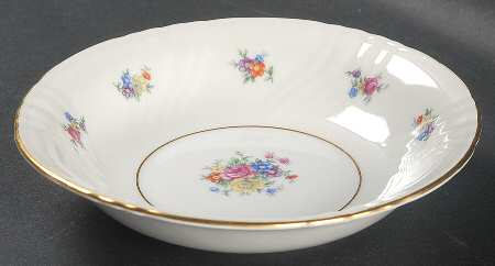 Summerflowers (Gold Verge) Fruit/Dessert (Sauce) Bowl