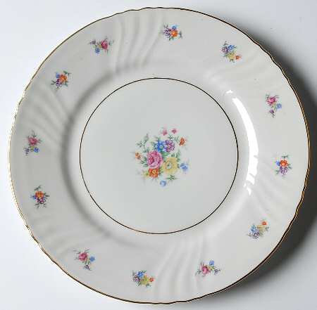 Summerflowers (Gold Verge) Salad Plate
