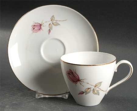 Summer Rose Flat Cup & Saucer Set