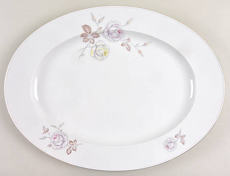 Sweetheart Rose 16" Oval Serving Platter by Johann Haviland
