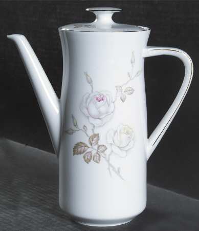 Sweetheart Rose Coffee Pot & Lid by Johann Haviland