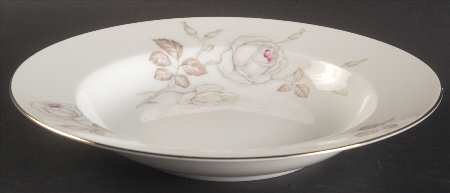 Sweetheart Rose Rim Soup Bowl by Johann Haviland