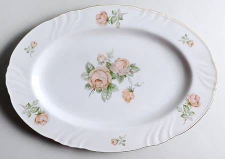 Tearose 13" Oval Serving Platter
