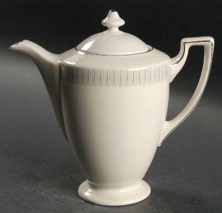 Tuxedo Coffee Pot & Lid