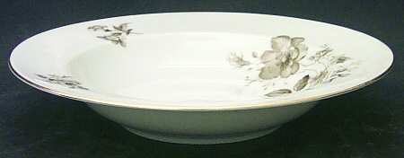 Twilight Rose Rim Soup Bowl
