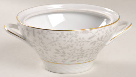 Gray Fern Sugar Bowl No Lid