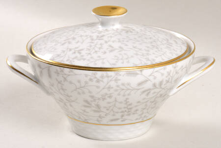 Gray Fern Sugar Bowl & Lid