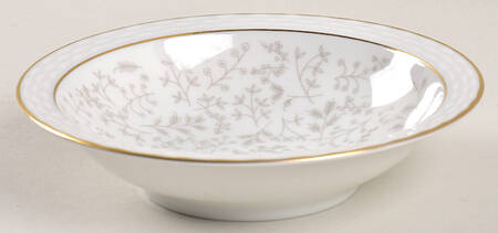 Gray Fern Rim Fruit/Dessert (Sauce) Bowl