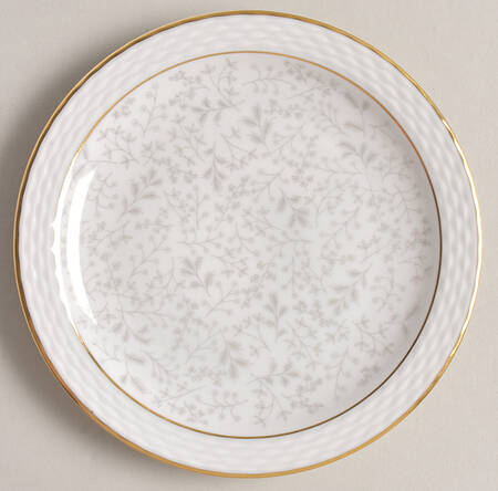 Gray Fern Bread & Butter Plate