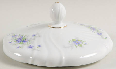 Violets (Older, No Gold Inner Range) Lid for Round Vegetable