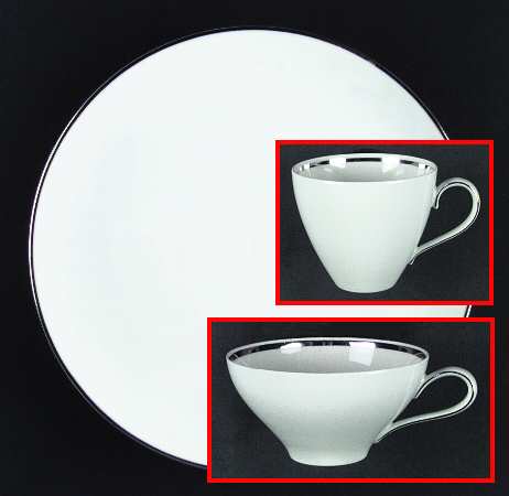 Wedding Ring Flat Cup & Saucer Set