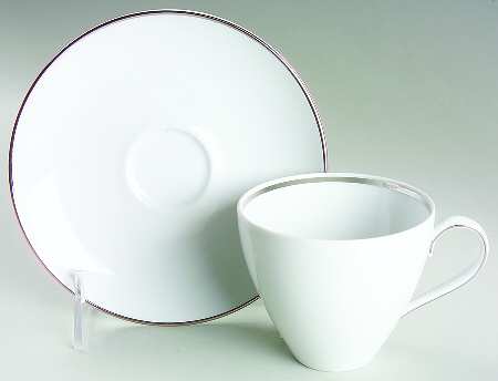 Wedding Ring Flat Cup & Saucer Set