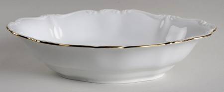 White Rose 10" Oval Vegetable Bowl