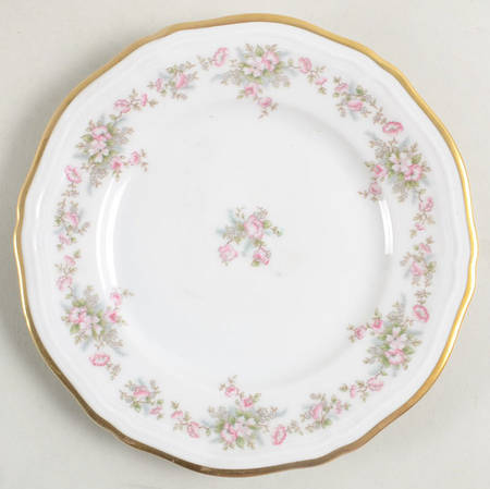 Wild Rose (1-8" Gold Trim) Bread & Butter Plate