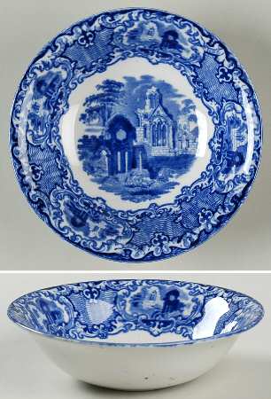 Abbey (Transferware, Scalloped) Coupe Cereal Bowl