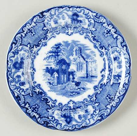 Abbey (Transferware, Scalloped) Bread & Butter Plate