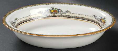 The Alhambra 9" Oval Vegetable Bowl