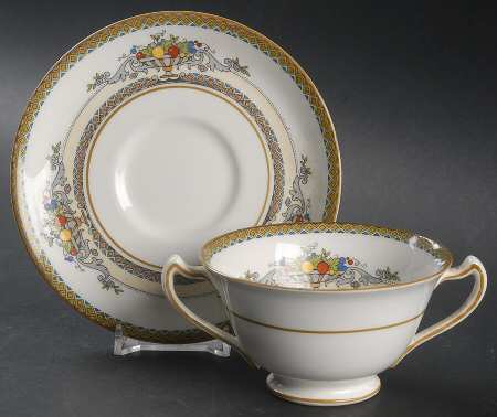 The Alhambra Footed Bouillon Cup & Saucer