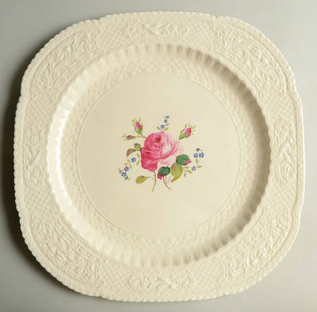 Birbeck Rose Pink 12" Square Serving Platter