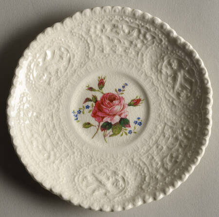 Birbeck Rose Pink Saucer for Demitasse Cup