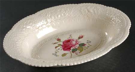 Birbeck Rose Pink 10" Oval Vegetable Bowl