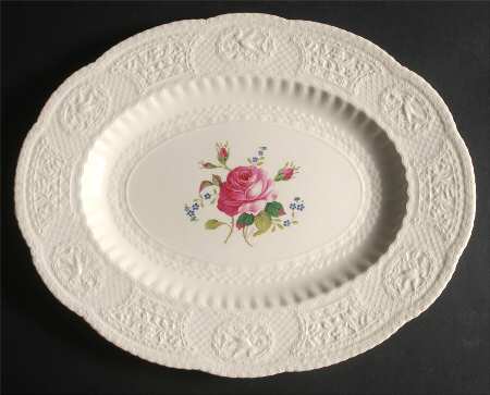 Birbeck Rose Pink 16" Oval Serving Platter