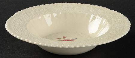 Birbeck Rose Pink Rim Fruit/Dessert (Sauce) Bowl