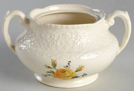 Birbeck Rose Yellow Sugar Bowl No Lid