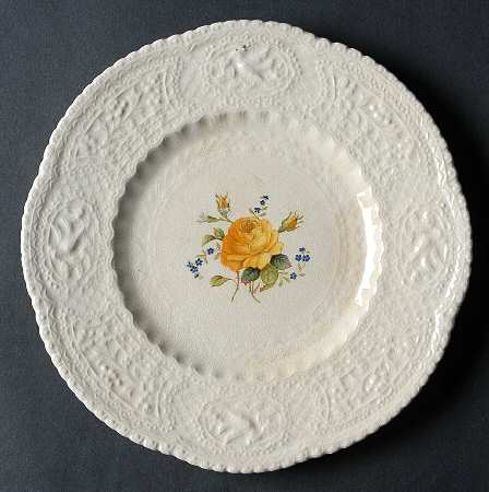 Birbeck Rose Yellow Salad Plate
