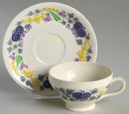 Devon Footed Cup & Saucer Set