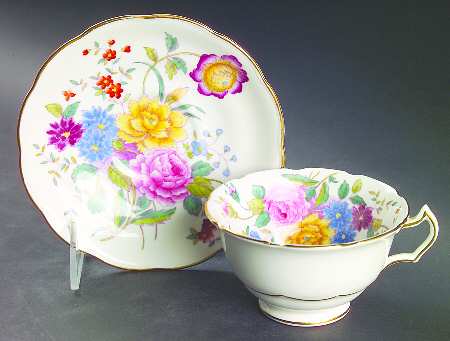 Garden Club Footed Cup & Saucer Set