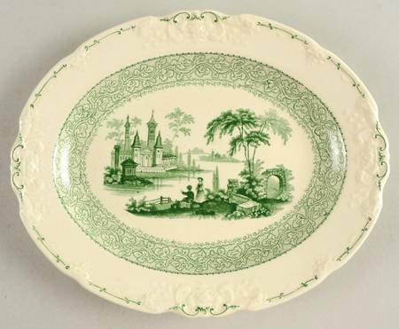 Genoa Green 9" Oval Serving Platter