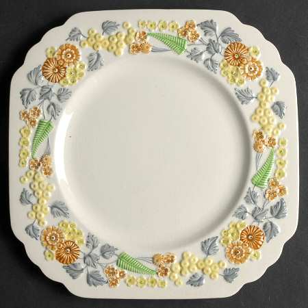 Golden Dawn Square Salad Plate