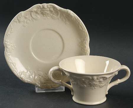 Marlborough Flat Bouillon Cup & Saucer