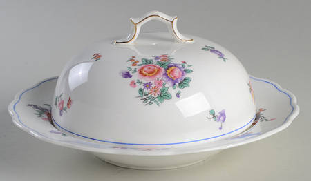 Olde English (Scalloped) Muffin Dish & Lid