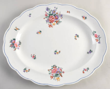 Olde English (Scalloped) 17" Oval Serving Platter