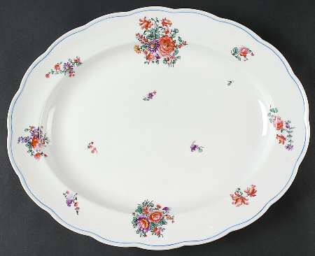 Olde English (Scalloped) 14" Oval Serving Platter