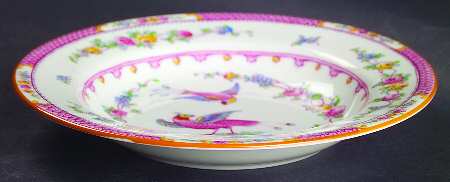 Paradise Pink Rim Fruit/Dessert (Sauce) Bowl