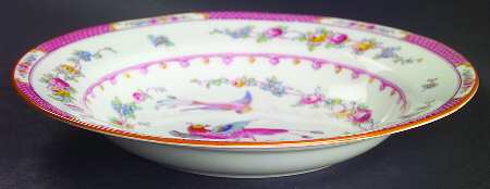 Paradise Pink Rim Soup Bowl