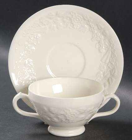 Rhapsody Footed Bouillon Cup & Saucer