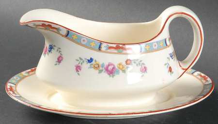 The Rosedale Gravy Boat with Attached Underplate