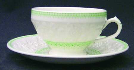Shannon Green Footed Cup & Saucer Set