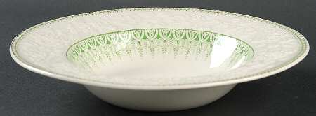 Shannon Green Rim Soup Bowl