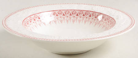 Shannon Pink Rim Fruit/Dessert (Sauce) Bowl