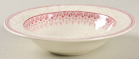Shannon Pink Rim Fruit/Dessert (Sauce) Bowl
