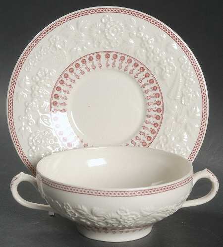 Sheridan Flat Cream Soup Bowl & Saucer Set
